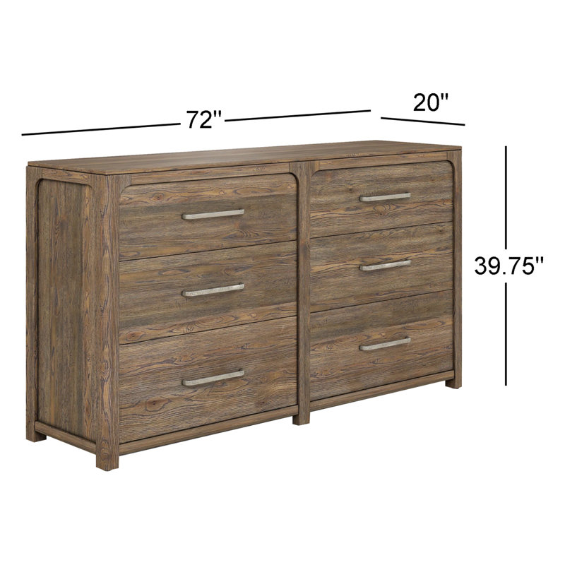 6 - Drawer Solid Wood Dresser