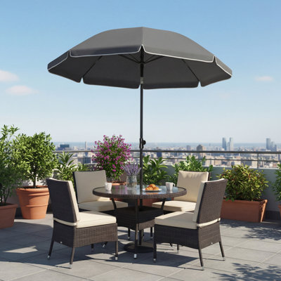 180cm Tilt Beach Parasol