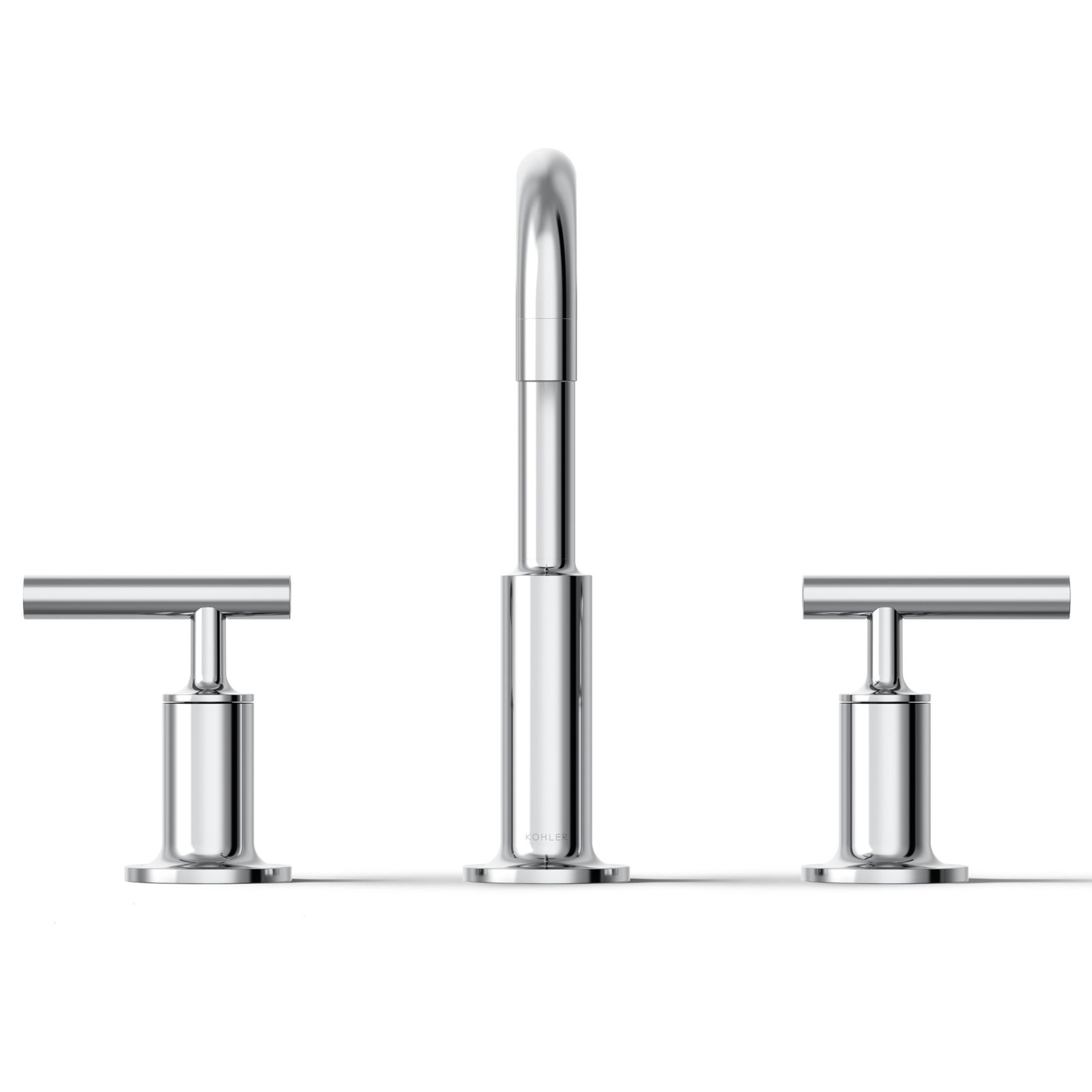 Purist Low-Handle Widespread Bathroom Faucet, Polished Chrome