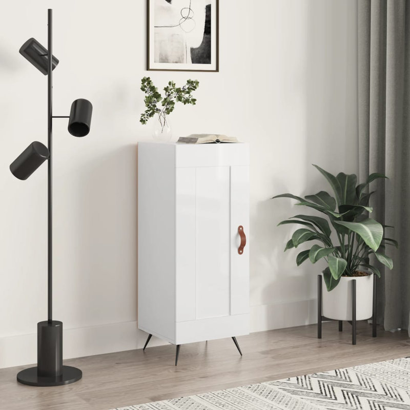 Merielle 34.5cm Sideboard, High Gloss White