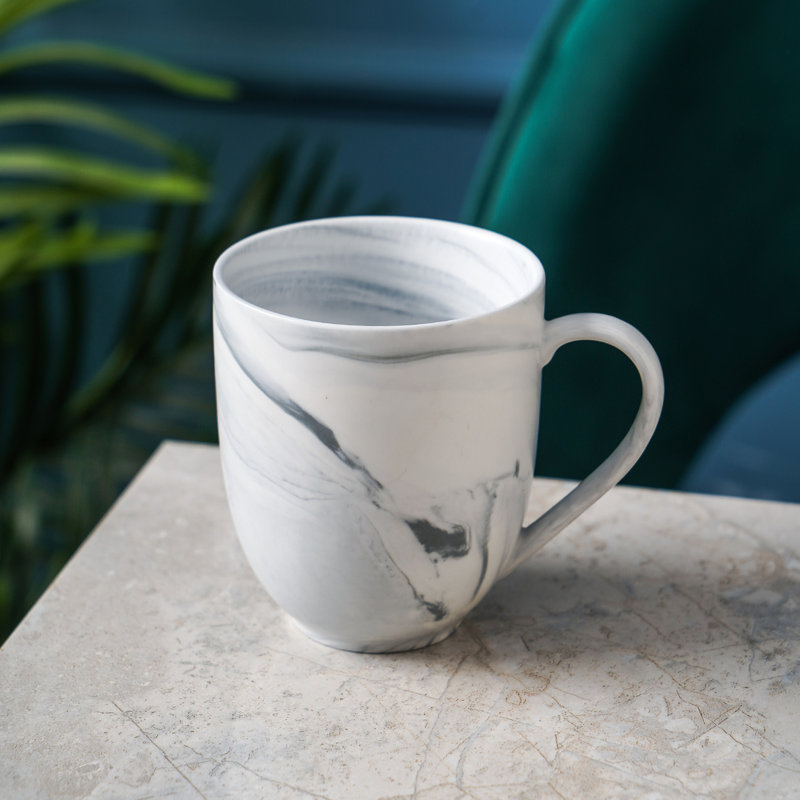 Stone Lain Brighton 4-Piece Mug Set Porcelain, Gray