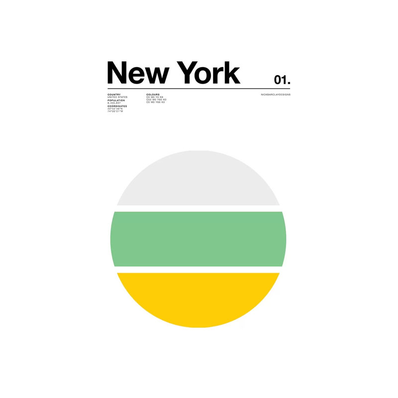 New York 1 Piece Wall Art on Canvas, 101.6 cm H x 66.04 cm W x 1.91 cm D, Wrapped Canvas