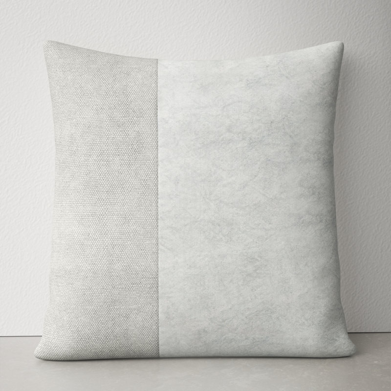 Janesa 100% Cotton Throw Square Pillow, 18" x 18", Down