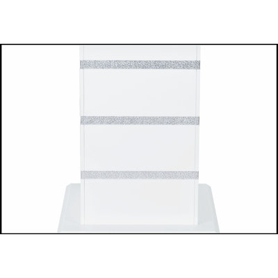 TABLE DE BAR ARIYA BLANC au design épuré et à la fabrication durable pour les cuisines modernes et les espaces de divertissement