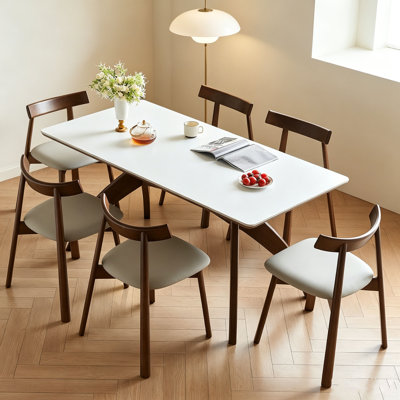 Mid-Century Sintered Stone Dining Table