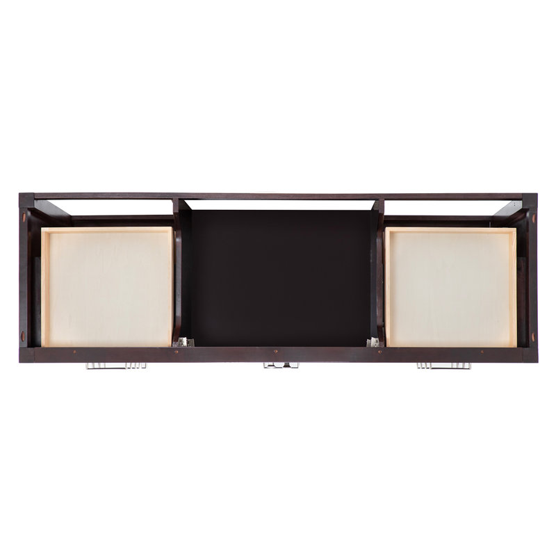 Ensemble de meuble-lavabo simple 66 po , Espresso