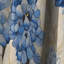 Bernon - Rideau bleu Bonnets - Rideau floral occultant en velours - 1 panneau-1790208935