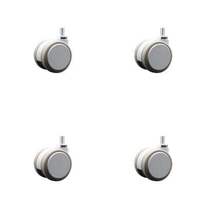 2 Inch MRI Safe Casters – 3/8 Inch Threaded Stem – Set of 4 – Service Caster