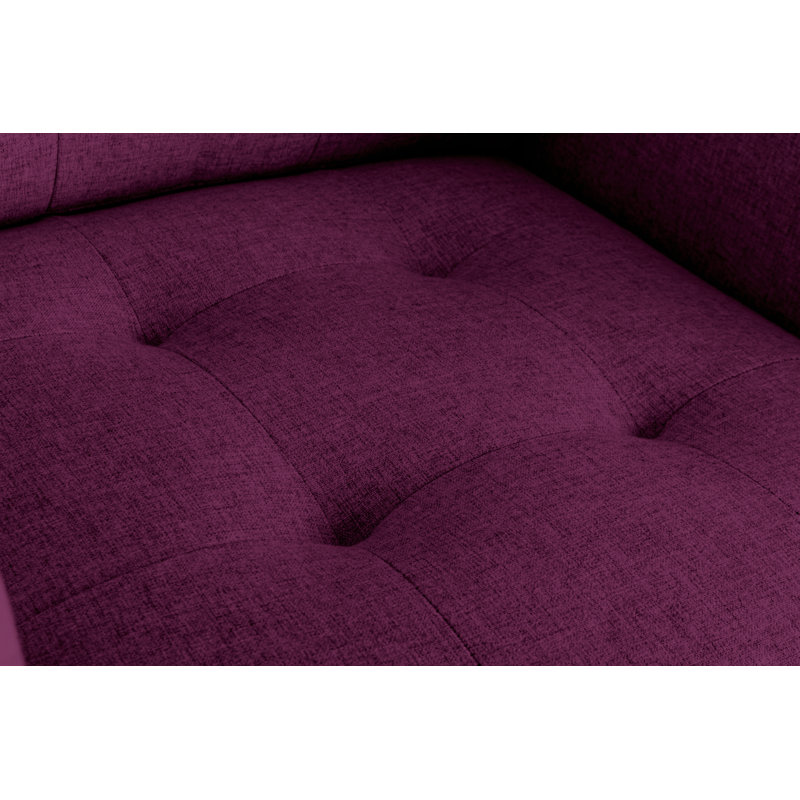 Upholstered Armchair, Purple Linen