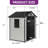6'X4.4' Outdoor Storage Shed With Fence-Style And Big Windows-116487671