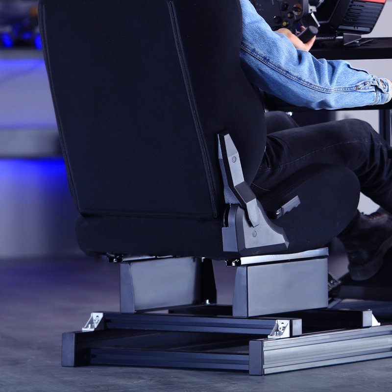  F1 Racing Simulator Cockpit Stand With Comfortable Seat Fit For Logitech/thrustmaster/fanatec G29 G920 G923 T80 T300,adjuatable Steering Wheel Stand,not Included Wheel,pedals,handbrake & Shifter