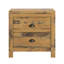 Set Of 2 Gurprit Farmhouse 24” W 2 Drawer Nightstands, Solid Wood Rustic Style Bedsides-1050977124