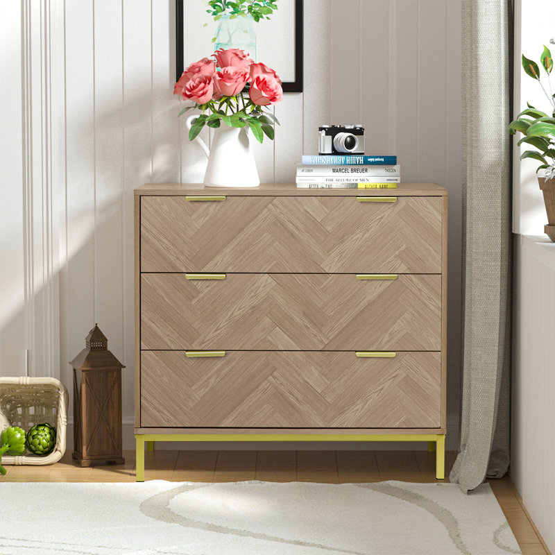 80 cm W Chest of 3 Drawers