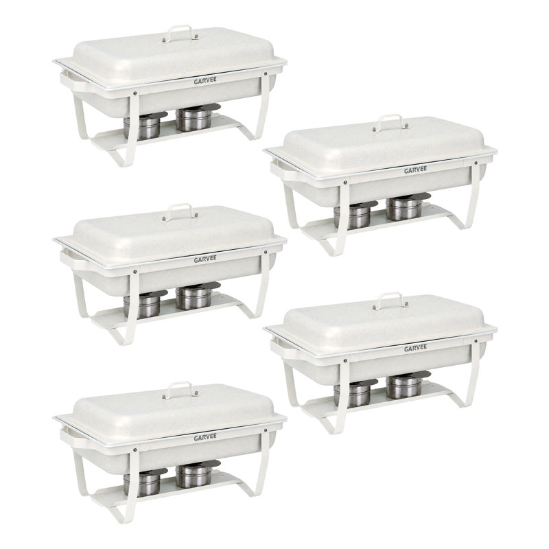 Ensemble de 5 chauffe-plats Chafing, 5