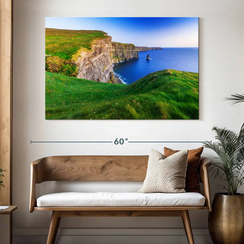 Tergel, falaises de Moher, verdure, H 34 po x l 51 po
