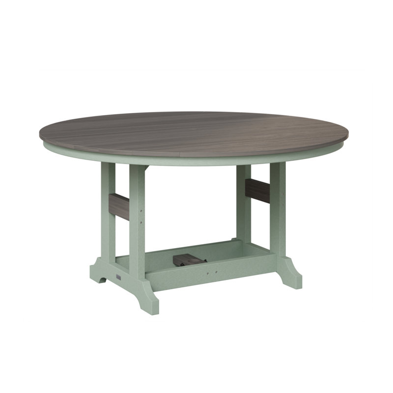 Table de bar ronde Berlin Classic, Gris côtier, Écume de mer, écume de mer