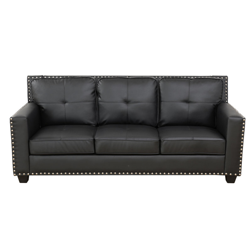 Benilda 80'' Faux Leather Sofa