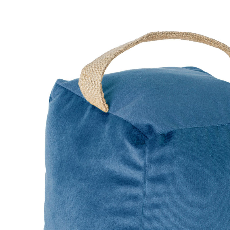 Velvet Draft Excluder, Blue