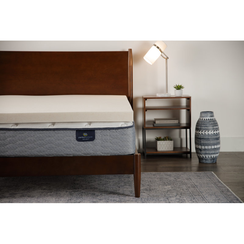 Serta CopperGel Memory Foam Mattress Topper, Twin, 2"
