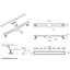 Linear Shower Mallon Stainless Steel Bathroom Wetroom Channel Waste Trap 50-90Cm