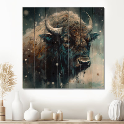 Marleena - Animaux, reproduction sur bois de pin naturel