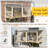 Cat Catio,Cat Window Perch for Large Indoor Cats - Expandable Wooden Cat Window Box Enclosure for Multi Cats,-1930822341