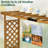78.74 X 17.3 X 44.9 In (W X D X H)Teak Finished Fir Wood Planter Box With Trellis-1121188122
