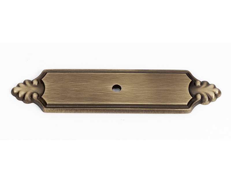 Bella Traditional Knob Backplate, Antique English Matte
