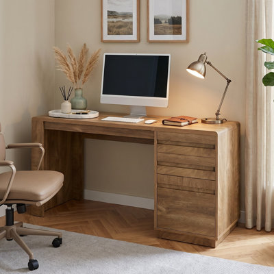 55'' Home Office Desk with 3 Drawers