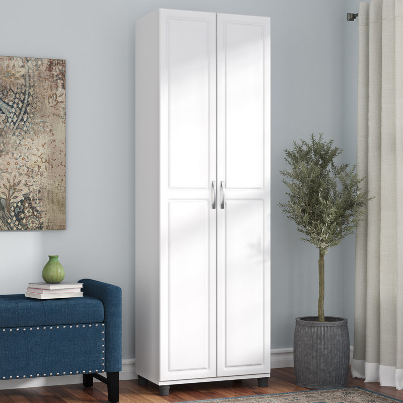 Scholl 24" Utility Storage Cabinet, White