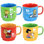 Ensemble de grandes tasses empilables en grès 4 pièces avec support en métal Gibson Peanuts Classic Gentle Reminders