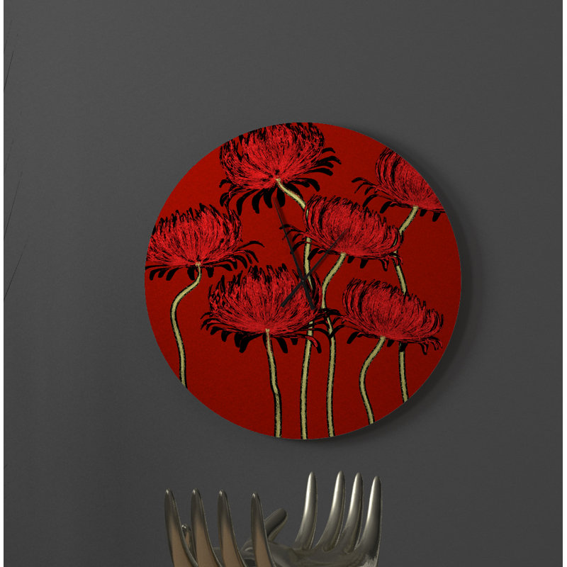 Lierre Metal Wall Clock, Small