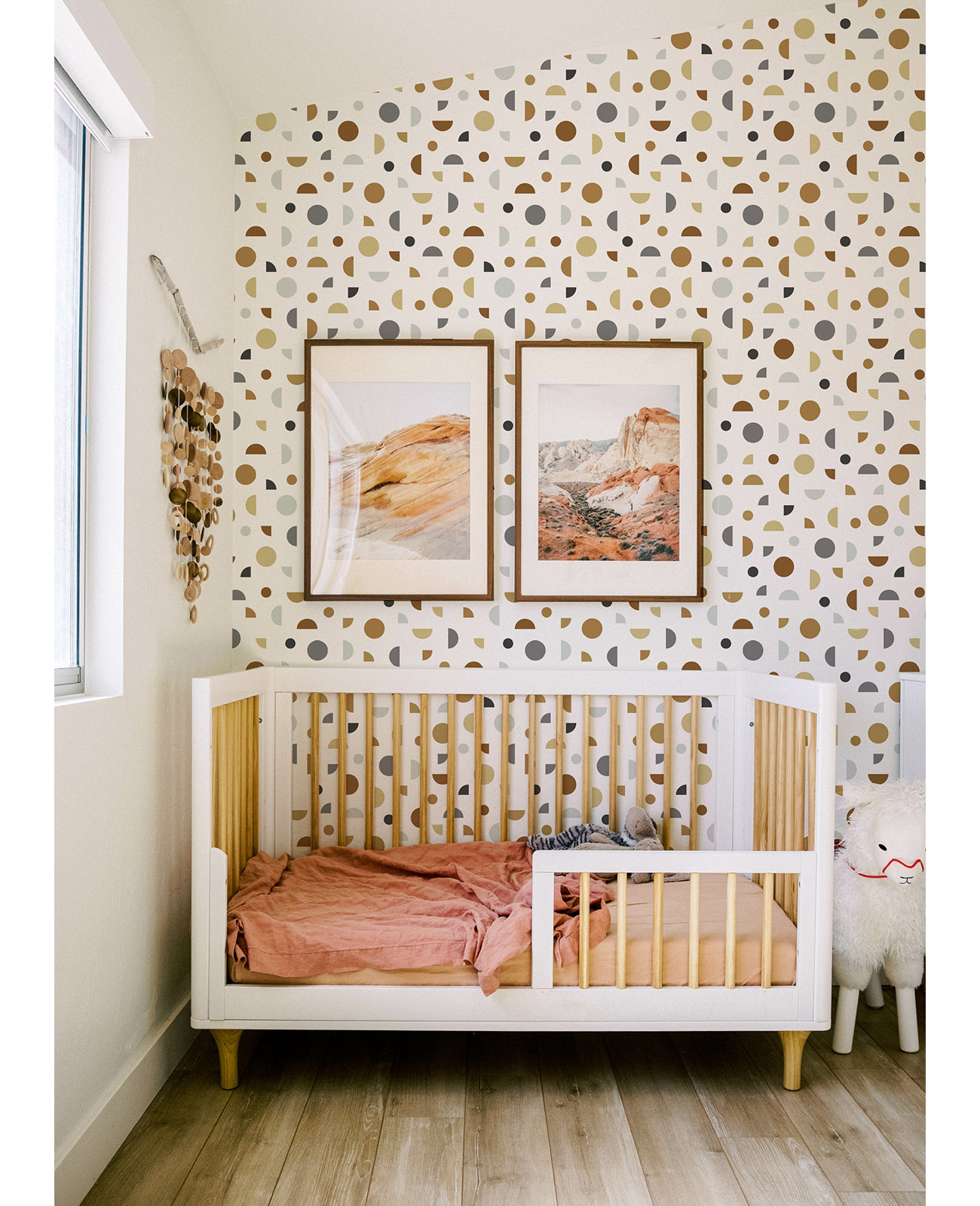 Newark Mid-Century Geometric Wallpaper, Neutral