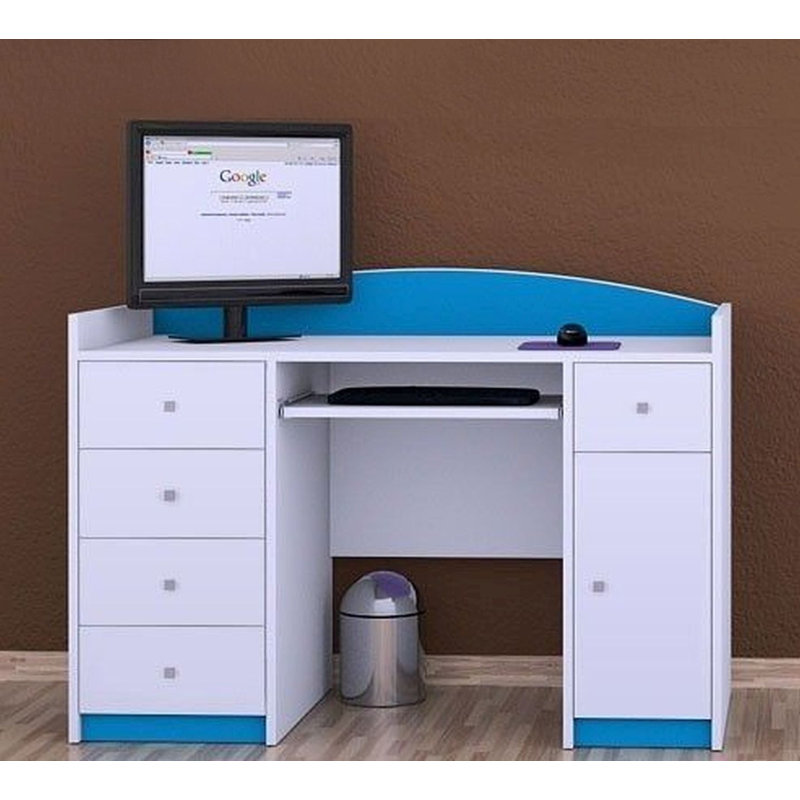 Honey 125cm Computer Desk, Blue