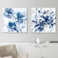 «Indigo Garden I», ensemble de 2 reproductions d'aquarelles-32008205-32008263