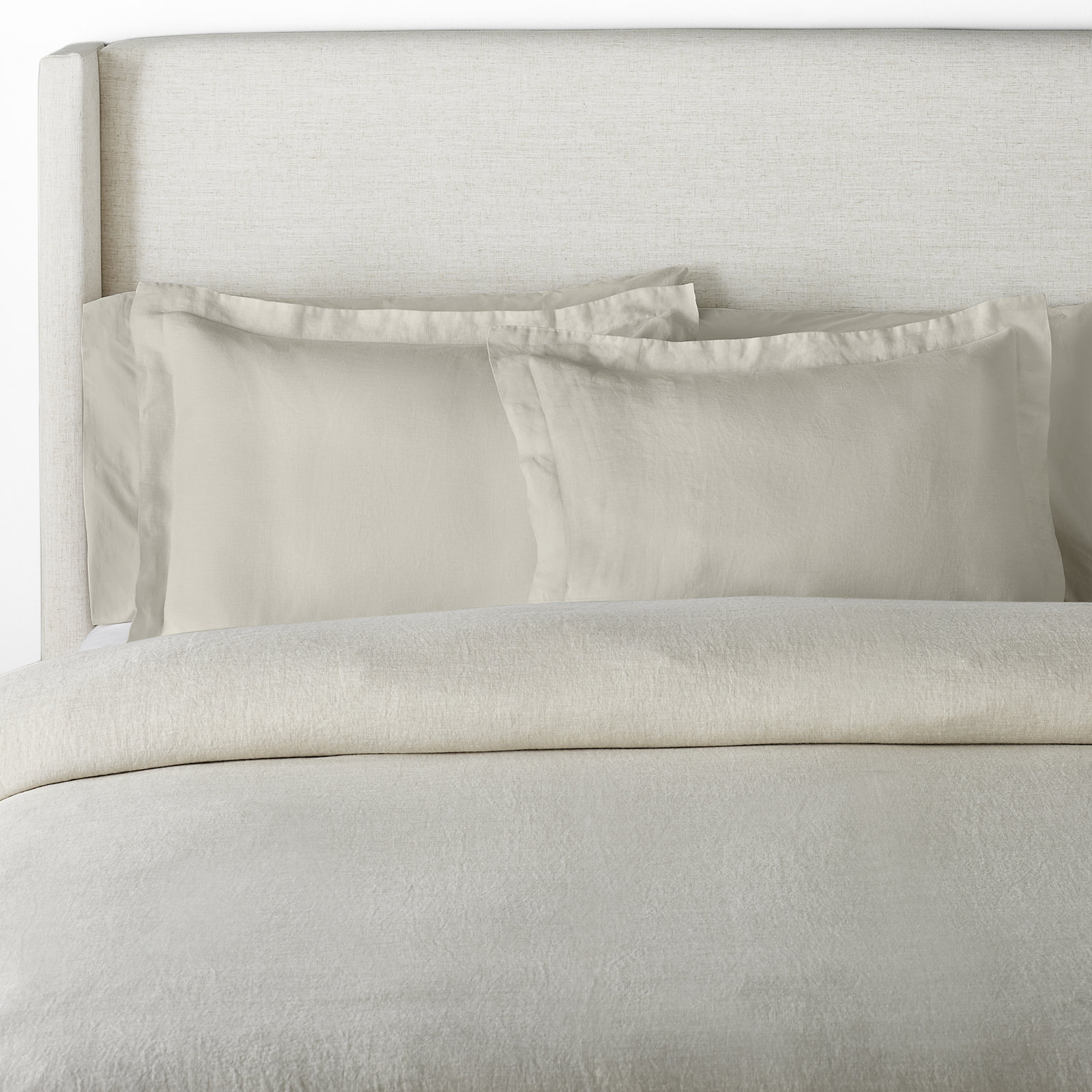 Wilkins 26" x 26" Cotton Pillow Cover, Natural, Standard