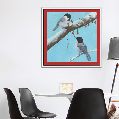 Chickadee Christmas Collection J by Grace Popp - Gallery-Wrapped Canvas Giclée on Canvas