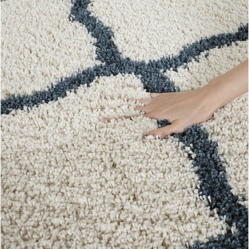 Tapis à poils longs Darrold Hudson, Carré 7 pi