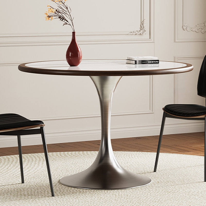 Table de salle à manger blanche, H 29,53 po x L 43,31 po x l 43,31 po