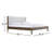 Nantucket Carolina - Modern Grey Fabric + Wenge Bed-194308763