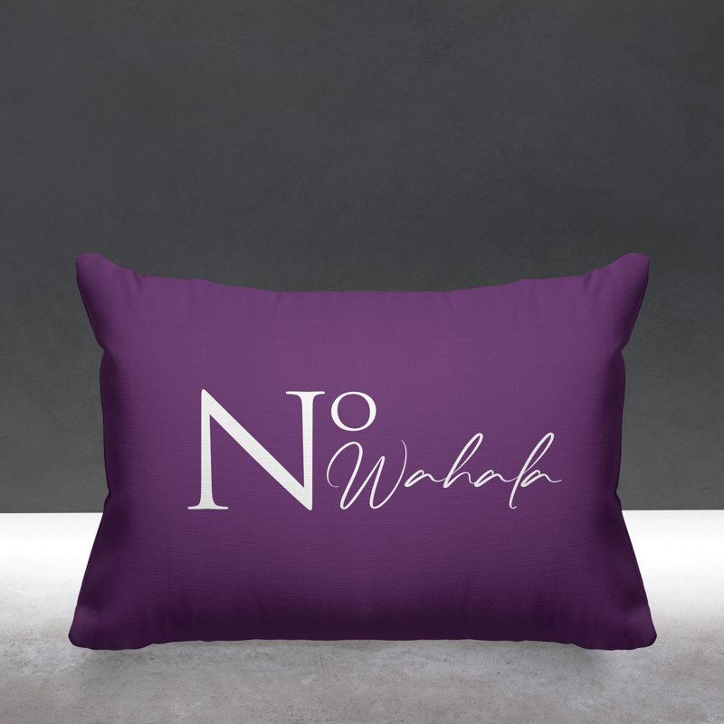 Aspire No Wahala Outdoor Rectangular Pillow Cover & Insert, Purple