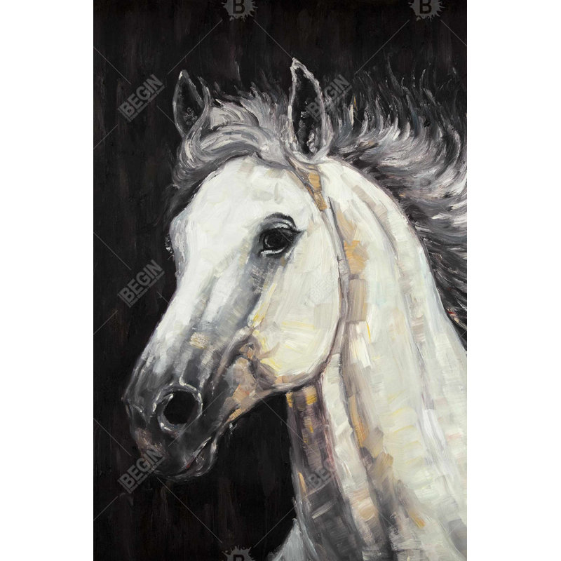«White Star Horse», H 36 po x l 24 po