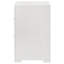 Table de chevet blanche ultra brillante avec 2 tiroirs | Idée de cadeau-529449285