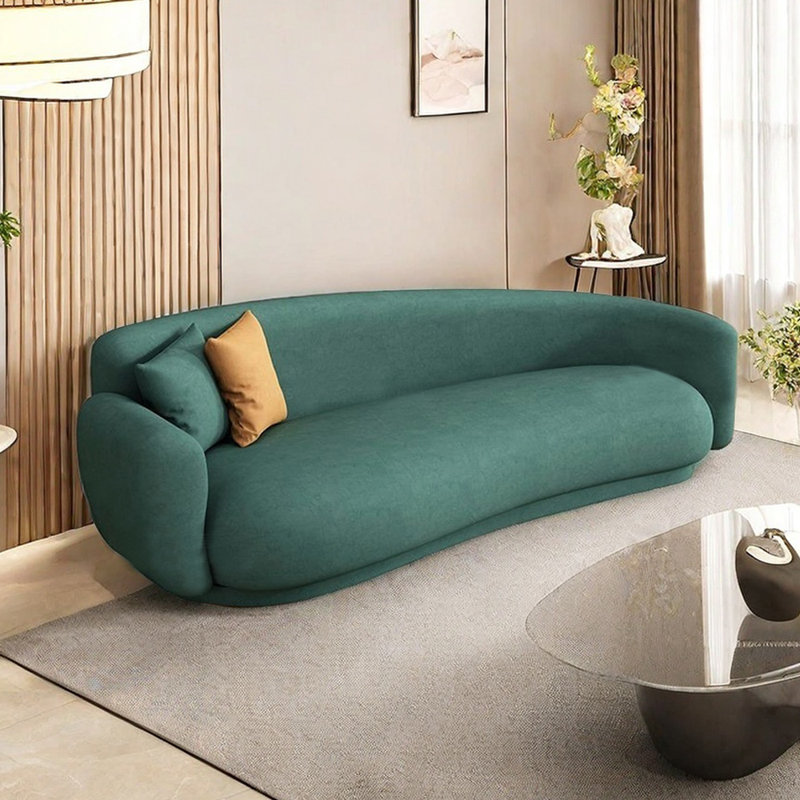 Méridiennes courbées cyan Living Room, Orienté à gauche (vu de face)