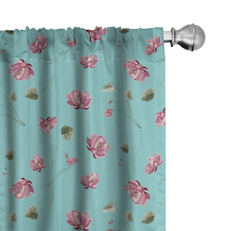 Rideaux 4 panneaux East Urban Home, L 56 po x L 63 po