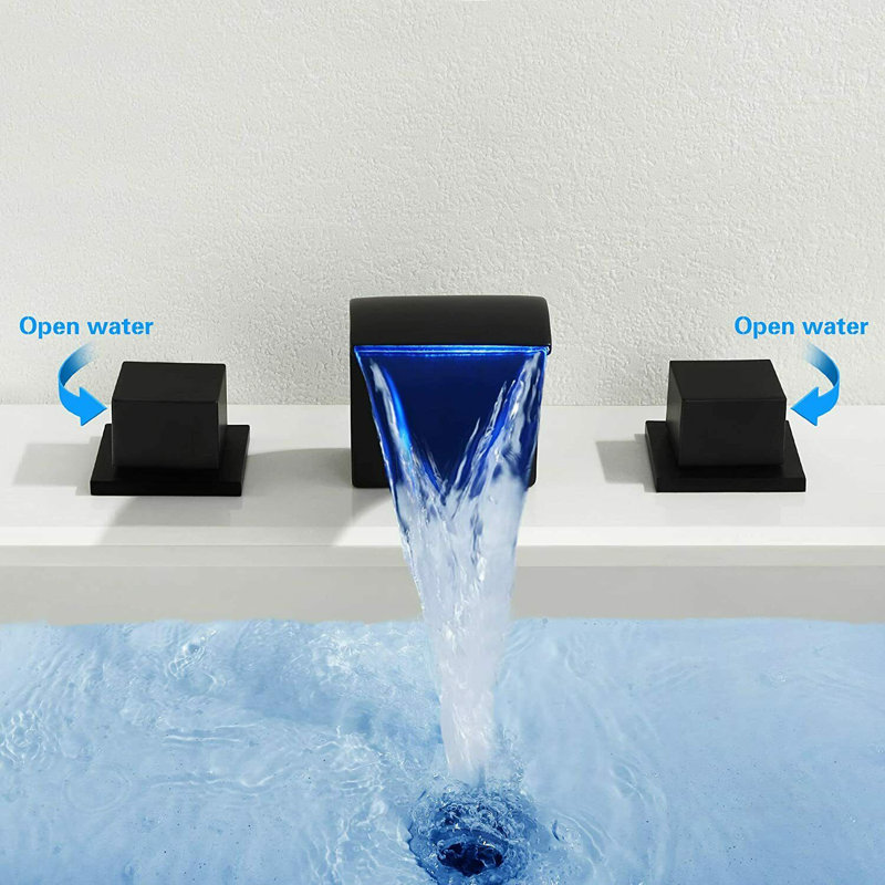Robinet de baignoire à deux poignées à fixation sur le comptoir