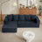 Jandorin 104" Upholstered Sectional Sofa-587128772-587128775