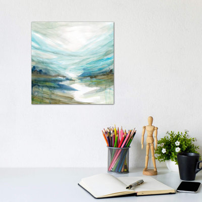 Soft River Reflection by Carol Robinson - Wrapped Canvas Painting