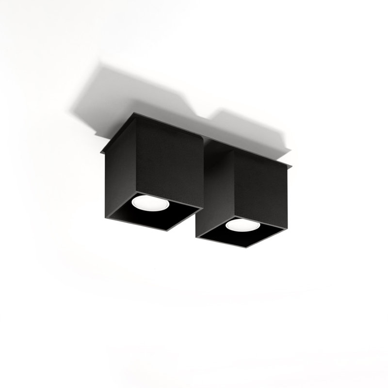 Quad Flush Mount, Black