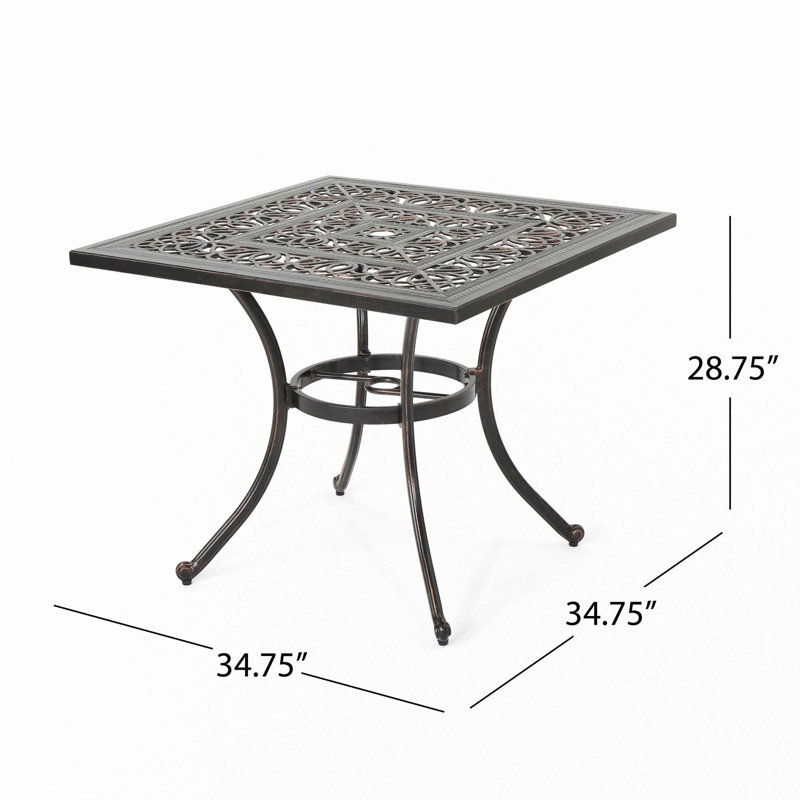Cast Aluminum Dining Table(Only Table)